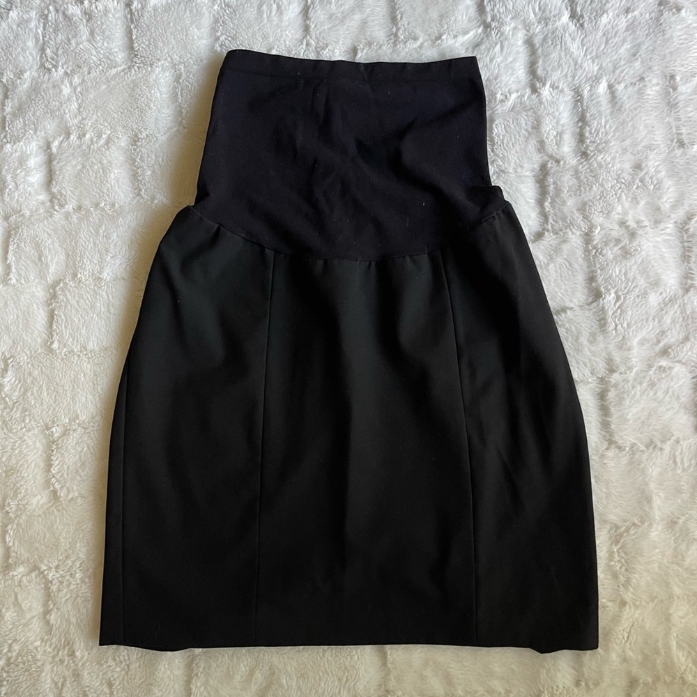 Black maternity dress skirt size L